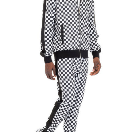 Rich Checkered Track Pants