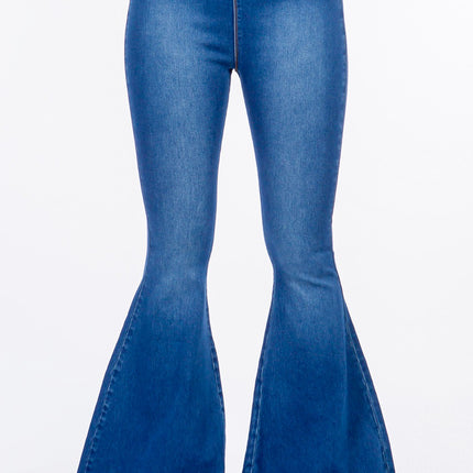 American Bazi High Waist Pull On Flare Jeans