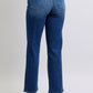 Judy Blue Full Size Side Seam Detail Straight Jeans with Pockets