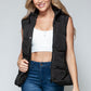 Snobbish Snap and Zip Closure Hooded Vest