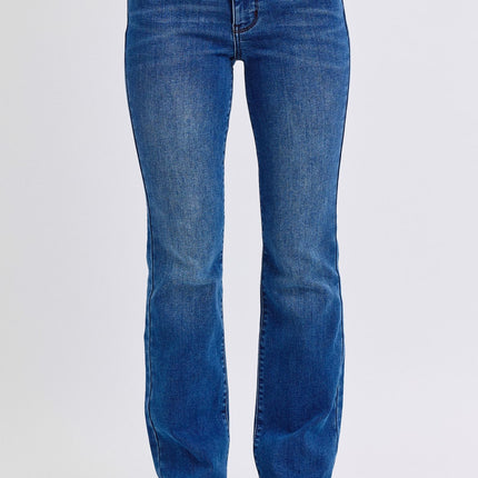 Judy Blue Full Size Run Mid-Rise Bootcut Jeans with Thermal Lining