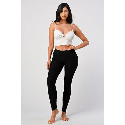 HIGH WAIST YOGA PANTS SCRUNCH BUTT LIFT LEGGINGS WITH POCKET