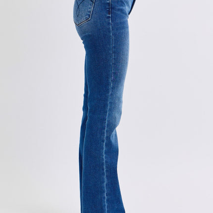 Judy Blue Full Size Run Mid-Rise Bootcut Jeans with Thermal Lining