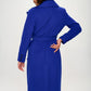 Coalition LA Double-Breasted Longline Coat with Belt