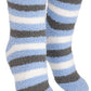 Women's Color Stripe Mid-Crew Fuzzy Lounge Socks