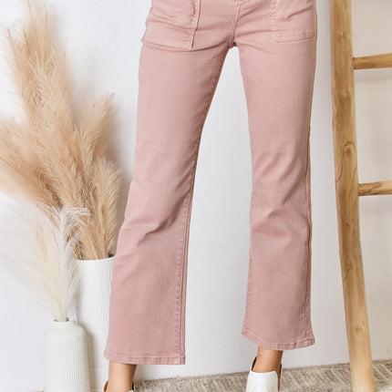 RISEN Full Size High Rise Ankle Flare Jeans