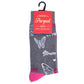 Women's Breast Cancer Awareness Butterfly Novelty Socks