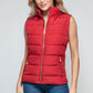 Snobbish Zip Up Turtleneck Vest with Pockets