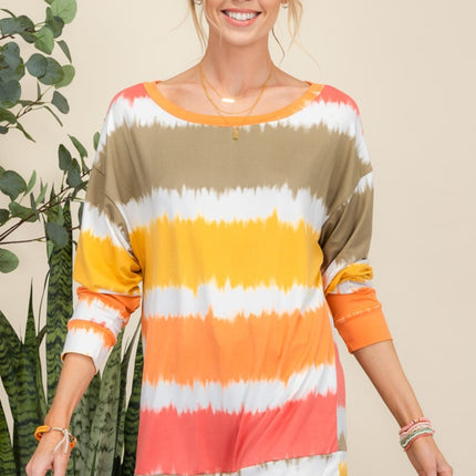 Celeste Full Size Striped Long Sleeve T-Shirt