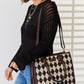 David Jones Argyle Pattern PU Leather Handbag