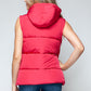 Snobbish Snap and Zip Closure Hooded Vest