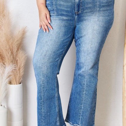 RISEN Full Size High Rise Ankle Flare Jeans