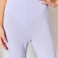 RISEN Full Size High Waist Ultra Soft Knit Flare Pants