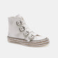 Beast Fashion Multi-Buckle Straps Studded Platform Sneakers