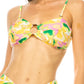 TWO PIECE FLORAL PRINTS O RING BIKINI