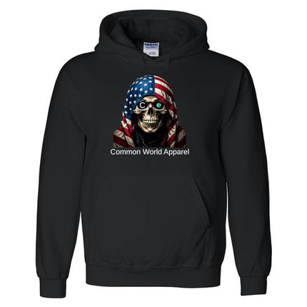 C World Apparel Skull Hoodie