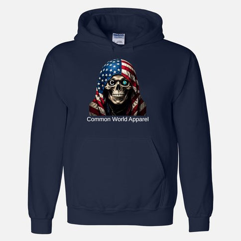 C World Apparel Skull Hoodie