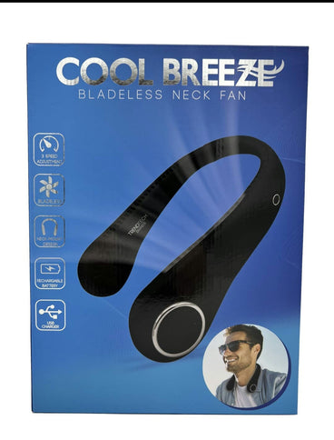 Black cool breeze neck fan