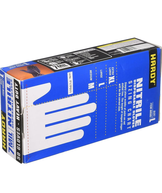 XL Disposable rubber gloves 7mil