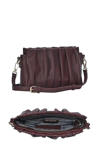 Stylish Smooth Wrinkled Crossbody Bag