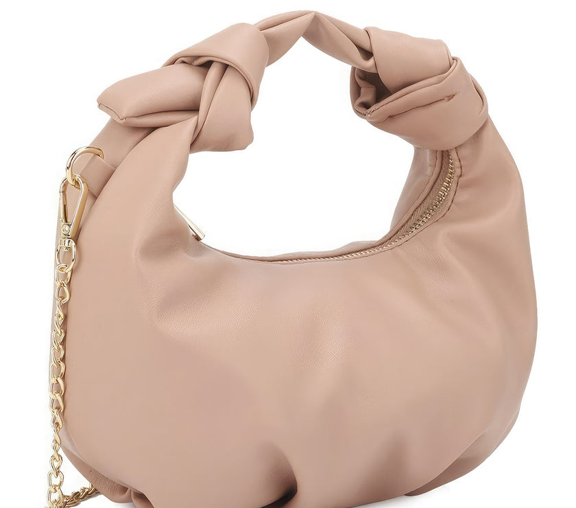Smooth Round Handle Zipper Bag